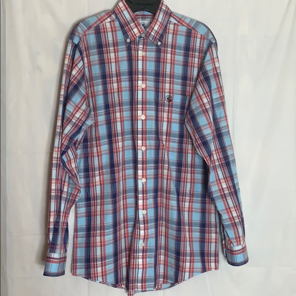 Southern Proper size sm (red &blue) plaid shirt